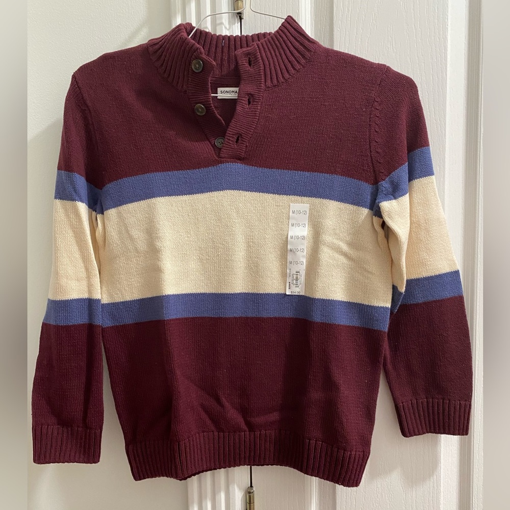 Sonoma sweater. Boys 10/12. NWT.